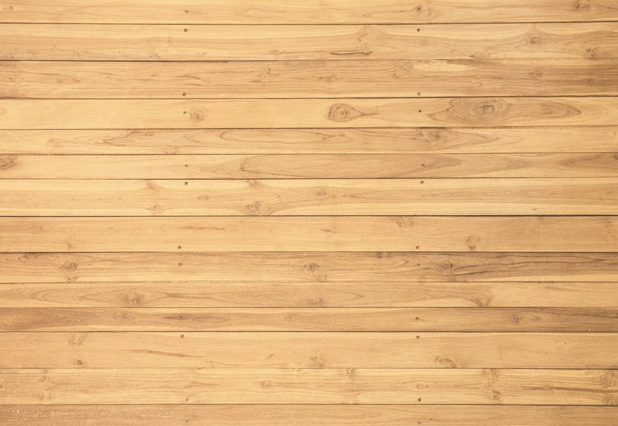 Cupped hardwood floor planks caused by moisture from below